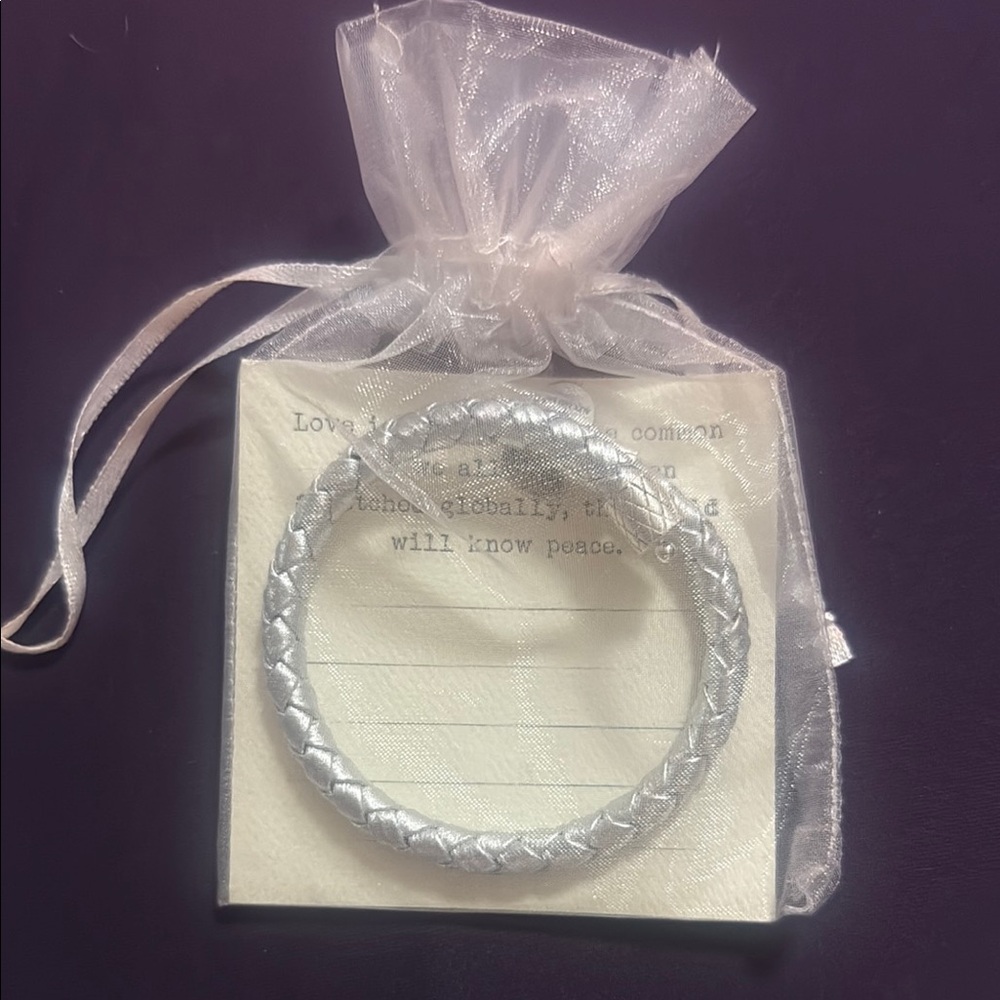 Alex and Ani Elegant Silver Braided Bracelet